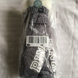 NWT PINK VS Sherpa Bootie in Cobblestone